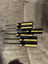 6 Used Stanley Screwdrivers 3 Phillips 3 Flat Tip Usa Made