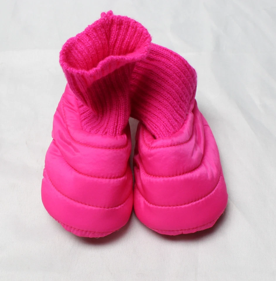 Gap Baby Girls' Slip On Puffer Sock Booties CB7 Hot Pink Size US:3 (6-12M) - Image 2 of 4