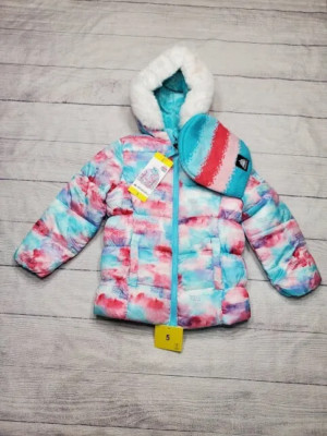 Snozu Girls Fleece Lined Jacket and Hat size5 Blue