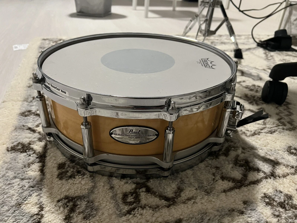 Pearl free sale floating snare maple