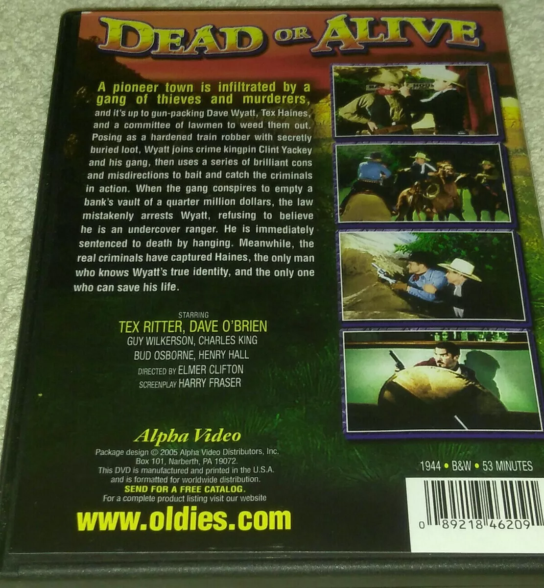 Dead or Alive DVD Tex Ritter Western 89218462091