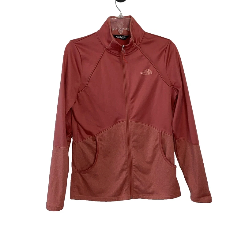 north-face front pockets activewear full zip jacket