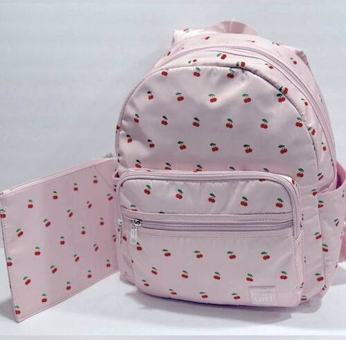 Madden Mädchen rosa/kirschiger Rucksack mit Reißverschlussbeutel