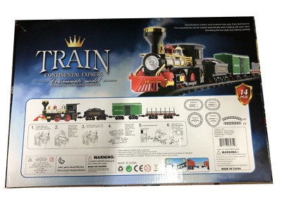 14pc Battery Operated Continental ExpressTrain Consummat Set Toy