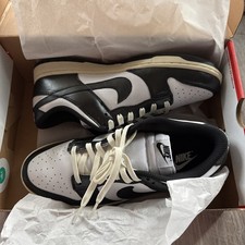 Nike Women's Size 11.5 Men s 10 Dunk Low Vintage PRM Panda Sneakers FQ8899 100