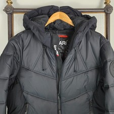 PAJAR Mens Size XL Hooded Jacket New 549 Thinsulate Black Full Zip Mitten Cuffs