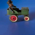 JRD Mechanical Canvas Toy - 20cm - Jeep - Anatole Dubout - France 1949