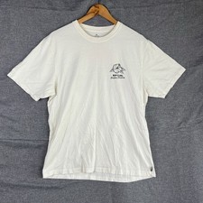 Ripcurl Shirt Mens L White Graphic Logo Surf Relaxed Fit Tee T-Shirt Adult