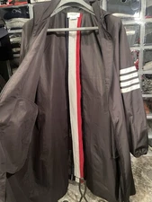 Thom Browne Rain Coat Black 4 Bar Size 3