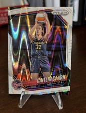 2025 Panini Prizm WNBA CAITLIN CLARK #22 WHITE SEISMIC PRIZM Indiana Fever
