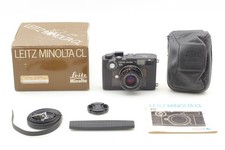 Near MINT: Leitz Minolta CL Film Camera M-ROKKOR 40mm f2 Lens Box Tested JAPAN