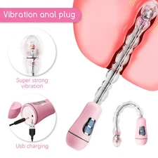 Anal Butt Plug Clit Vibrator G-spot Dildo Male Prostate Massager Sex Toy Couples