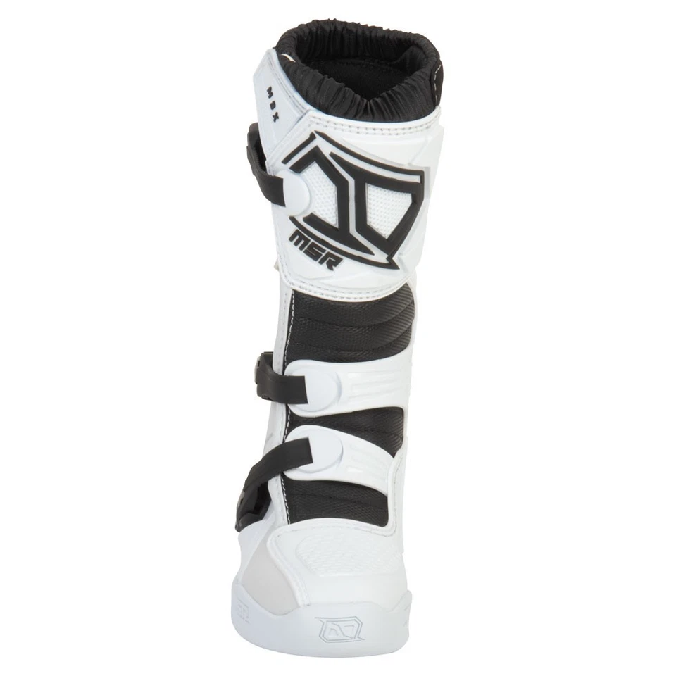 MSR™ Youth M3X Motocross / Dirt Bike Boots Size 3 White - Imagem 2 de 4