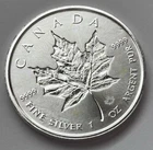 2018 1 Oz Silver Maple Leaf 5 Dollars .999 Fine