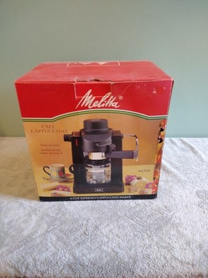 New Melitta 4 Cup Cafe Cappuccino Espresso Machine Maker Coffee MEX1B Frother