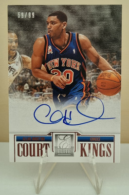 2012-13 Elite Series Court Kings Autographs #69 Allan Houston AU SER 59/99