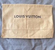 Louis Vuitton Beige Dustbag 15  L X 10  H AUTHENTIC