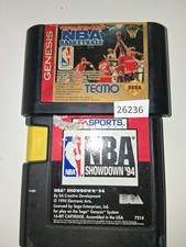 Lot Of 2 Sega Genesis Family games NBA showdown 94, tecmo super NBA bc14 26236