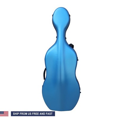New Carbon Fiber 4/4 Cello Case With Wheels and Handle Hard Shell Waterproof