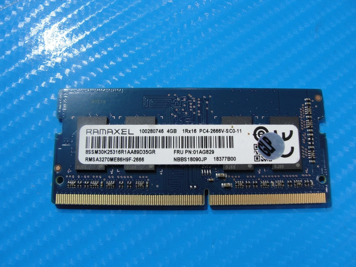 DDR4 SDRAM Ramaxel 4 GB Capacity per Module Memory (RAM) for sale