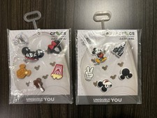 New Disney Parks Mickey Waffle Minnie Ears Jibbitz Crocs Shoe Charms Lot Of 2