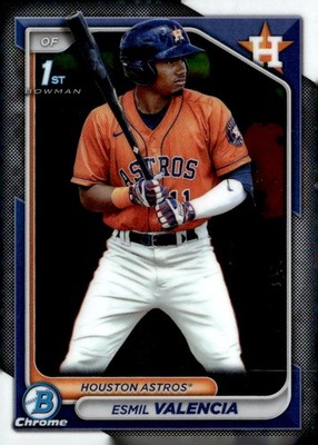 2024 Bowman #BCP-75 Esmil Valencia Chrome Prospects