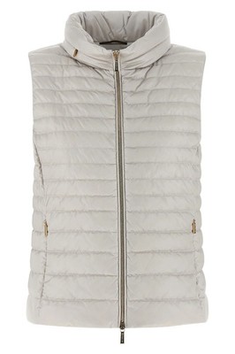 MOORER Villan Beige Puffer Quilted Vest New & Authentic