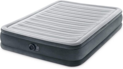 Intex Mid-Rise Air Mattress Bed with Built-in Pump, Dura-Beam Deluxe Comfort