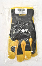 Handlandy Mens Leather Gardening Gloves Utility Work Gloves Construction Large