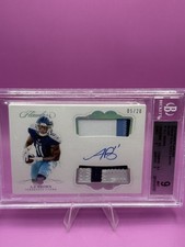 2019 Panini Flawless AJ BROWN Silver Rookie Dual Patch Auto  SSP /20 BGS 9 RPA