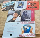 MICHAEL JACKSON JOB LOT 6 x 7" BEAT IT BILLIE JEAN HEAL THE WORLD (POSTER)