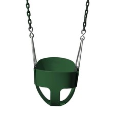 04-0008-G/G Full Bucket Toddler Swing, Bucket, Green 60" Plastic Coated Chain...