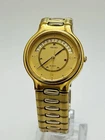 EXTREME RARE! Seiko SQ VTG 5H23 Quartz Pointer Date Day Gold Mens Watch Japan