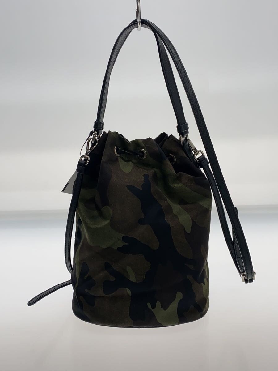 PRADA drawstring 2WAY pouch nylon multicolor camo… - image 3
