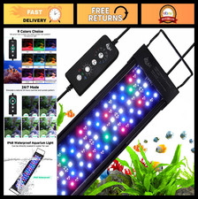 LED Aquarium Light 24/7 Mode, IP68 Waterproof, Adjustable Brightness  Timer, Fu
