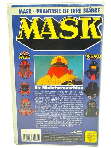 M.A.S.K die Miniaturmaschine 8 - Mask VHS Video BOX 1985 - INKgrafix Toys A419 - Picture 3 of 6