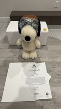 STEIFF Peanuts - SNOOPY Flying Ace Limited Edition Plush TOY BRAND NEW