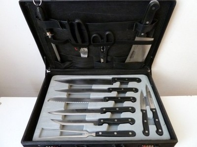 IMEX Germany High Quality Messerset 12 tlg & Diplomatenkoffer Edelstahl Rostfrei