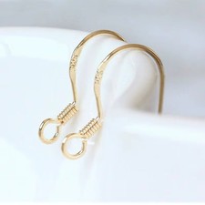 925 Sterling Silver Earring Hooks Gold Silver Wires Jewelry Making 50pcs Bulk