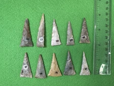 10 Kentucky Fort Ancient Triangle Artifacts