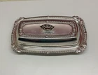 VTG Federal Silver Co. Lidded Butter Dish Silver Plate Beautiful No Glass Insert