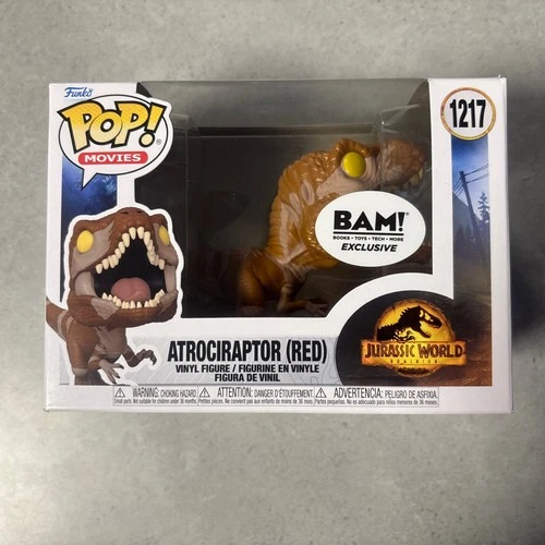 Funko Pop Vinyl Movies Jurassic Park ATROCIRAPTOR (Red) Dinosaur Figure #1217