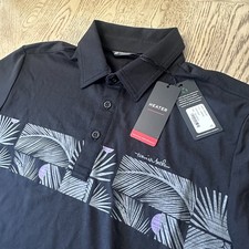 Travis Mathew Sand Nap Print Polo Black SIZE S 189-C