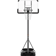 44In Basketball Hoop 7.5 ft to 10 ft Height Upgrade Large Base Portable