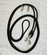 Sliding Snap Rope Draw Reins for Horses | Durable Cotton Poly Rope