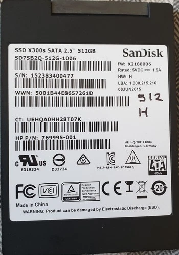 SANDISK 512 GB SSD 2.5 WITH PREE installedWIN 11 HOME64 FOR OLD /NEW LAPTOP/PCs 