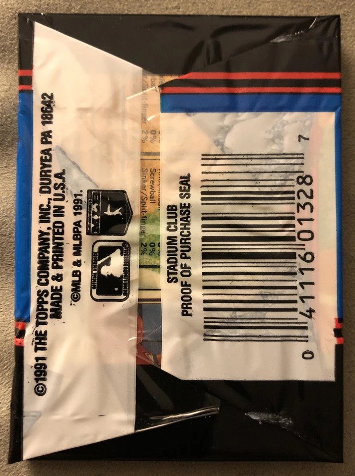 Paquete de béisbol 1991 Topps Stadium Club Terry Pendleton Braves Bill Swift Mariners Foto 2 de 2