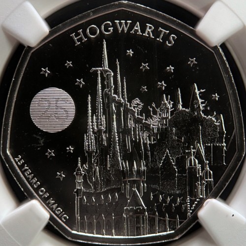 GREAT BRITAIN. 2023, 50 Pence - NGC MS69 - Top Pop 🥇 Harry Potter, Hogwarts 055 - Picture 7 of 7