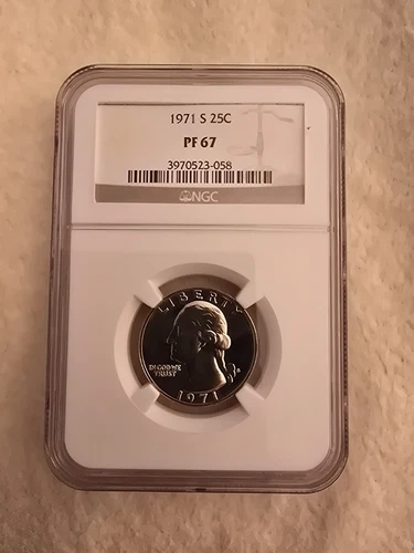 1971-S Washington Proof Quarter NGC PF67 Quality