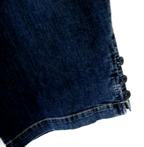 Gloria Vanderbilt Shorts Women's 16P Long Jean Zip/Button Accent Buttons Pockets - Picture 5 of 7
